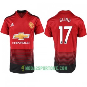Koszulka Manchester United BLIND 17 Domowe Stroje Piłkarskie 2018-2019 Krótki Rękaw